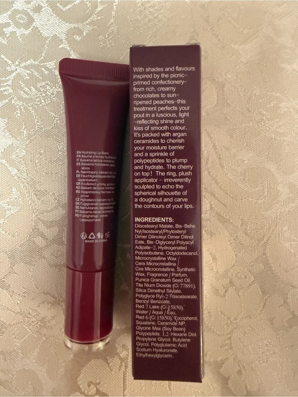 PageVine Glaze Craze Hydrating Tinted Lip Serum Blueberry Purple 0.42 oz
